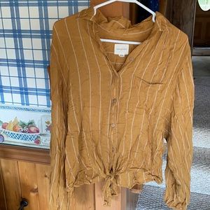 Mustard yellow AE blouse